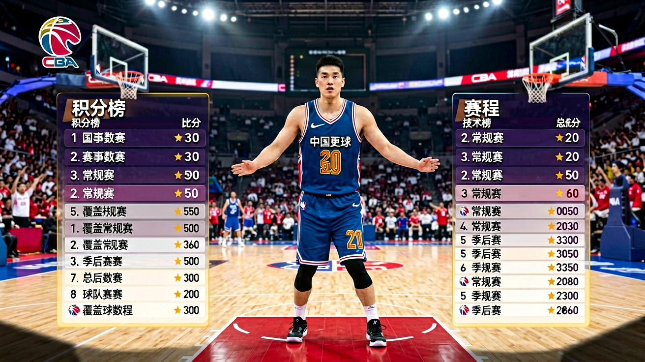 CBA中国男子篮球职业联赛赛事数据